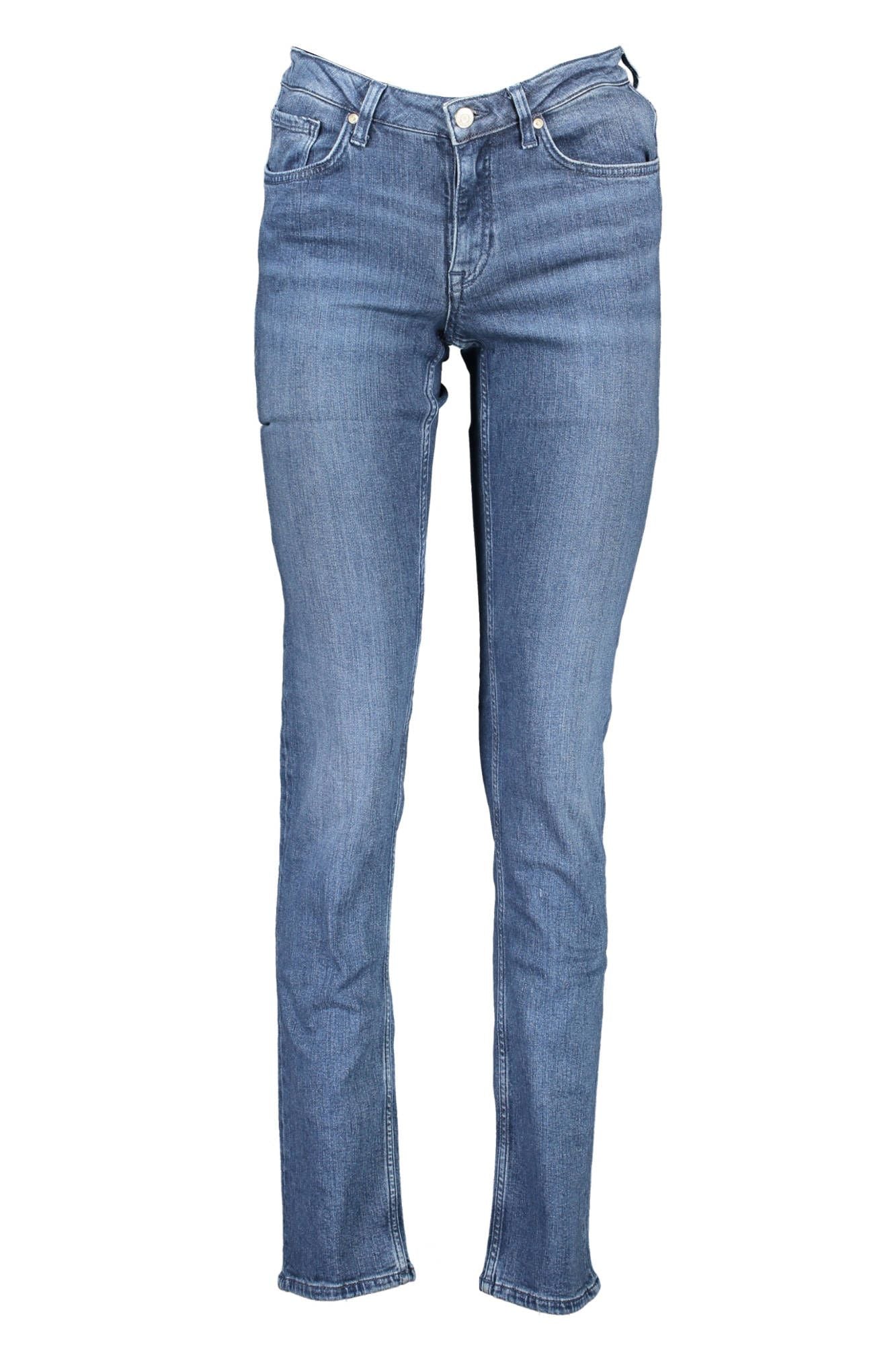 Gant Chic Faded Blue Button-Zip Jeans