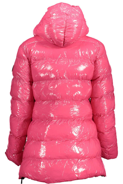 U.S. POLO ASSN. Chic Pink Hooded Jacket with Side Slits