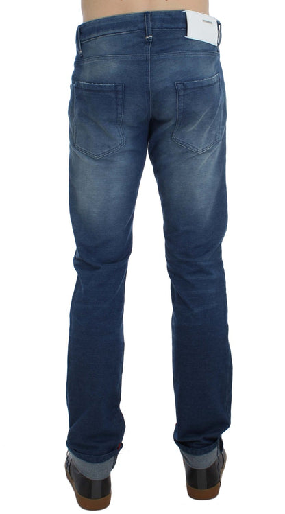 Acht Slim Fit Blue Wash Italian Denim