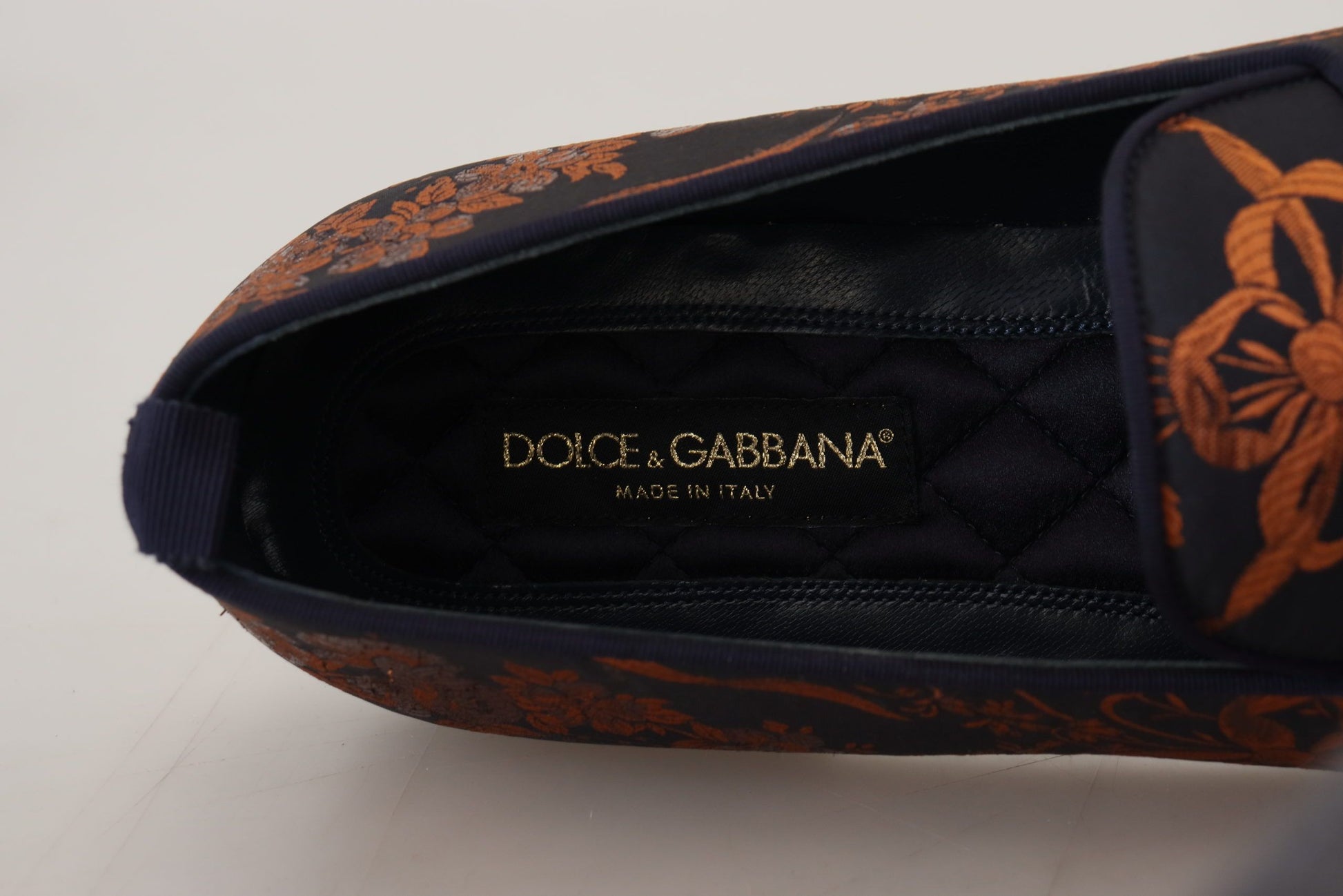 Dolce & Gabbana Elegant Floral Slip-On Loafers