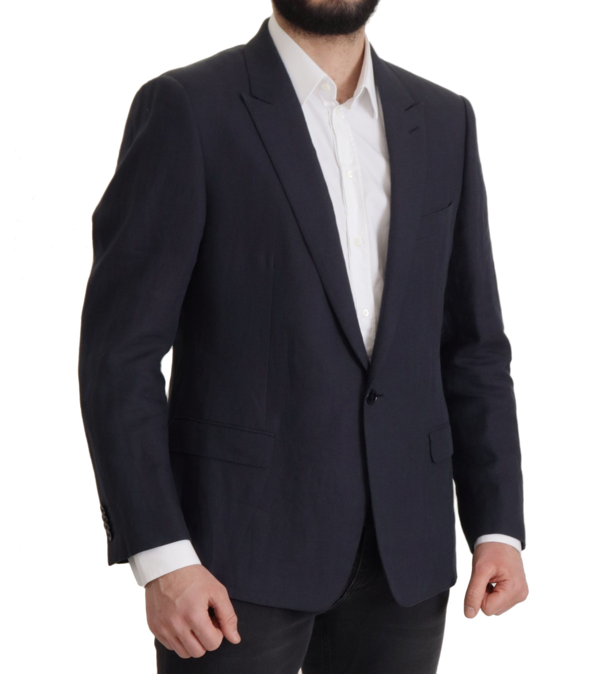 Dolce & Gabbana Elegant Linen Single Breasted Blazer