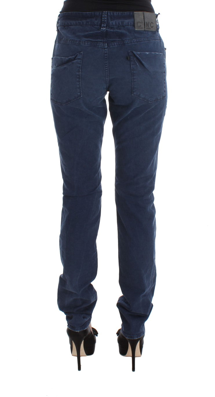 Costume National Chic Regular Fit Blue Denim Jeans