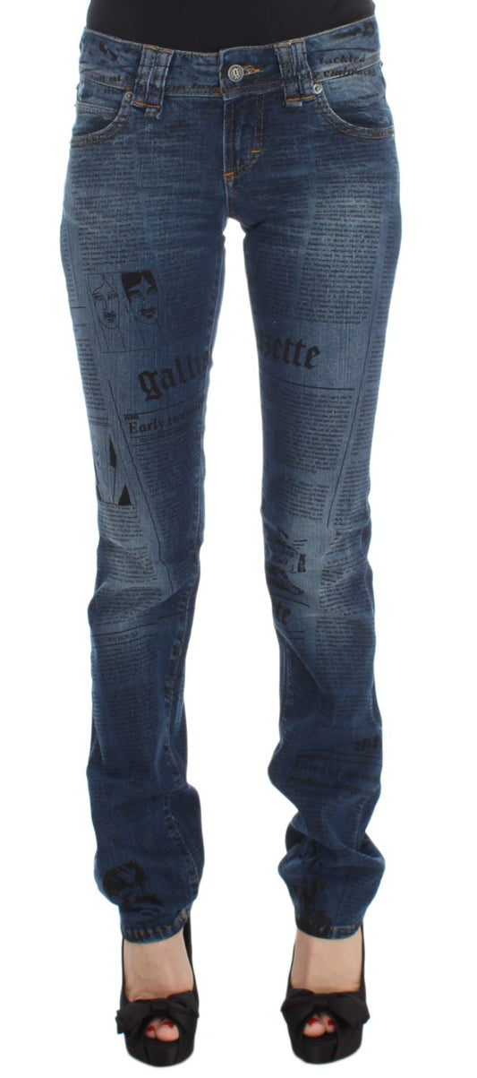 John Galliano Elegant Slim Bootcut Denim Jeans