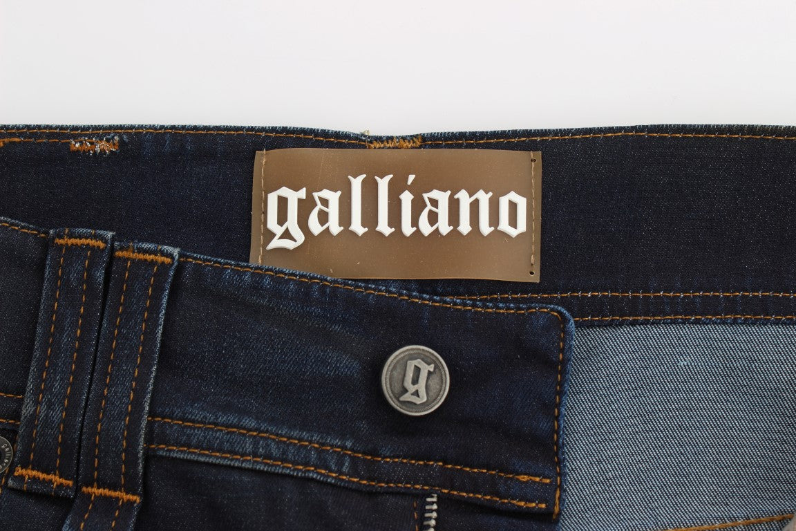 John Galliano Chic Boyfriend Fit Blue Jeans