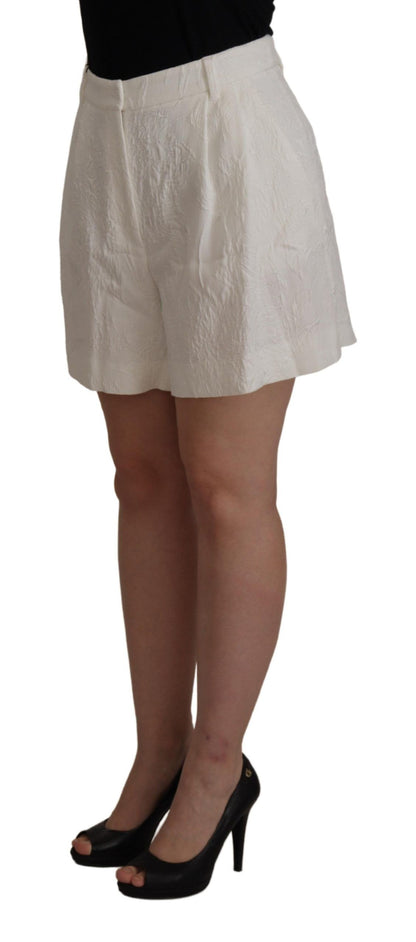 Dolce & Gabbana Elegant High Waist White Culotte Shorts