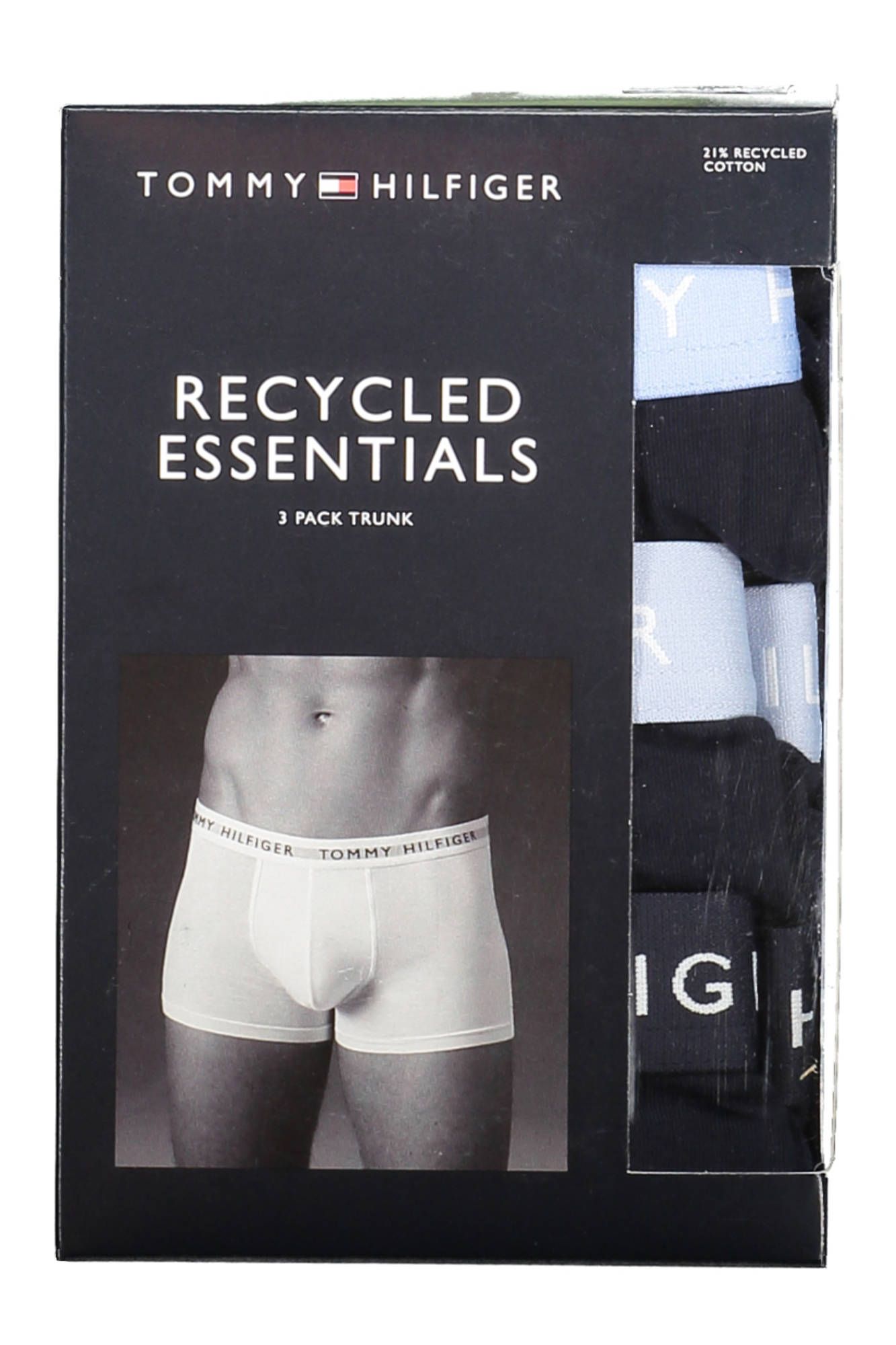 Tommy Hilfiger Black Cotton Men Trunk