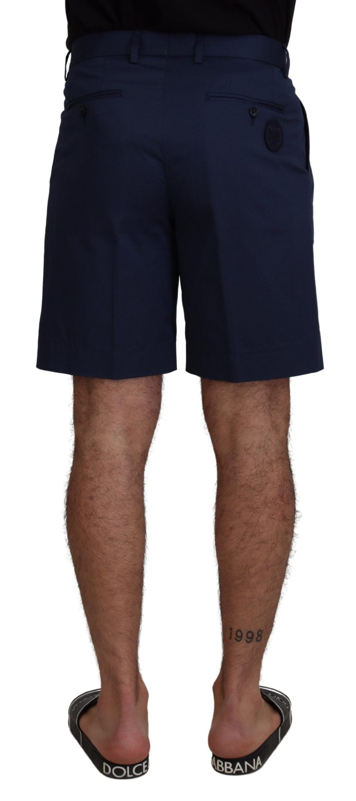 Dolce & Gabbana Elegant Blue Chino Shorts – Regular Fit