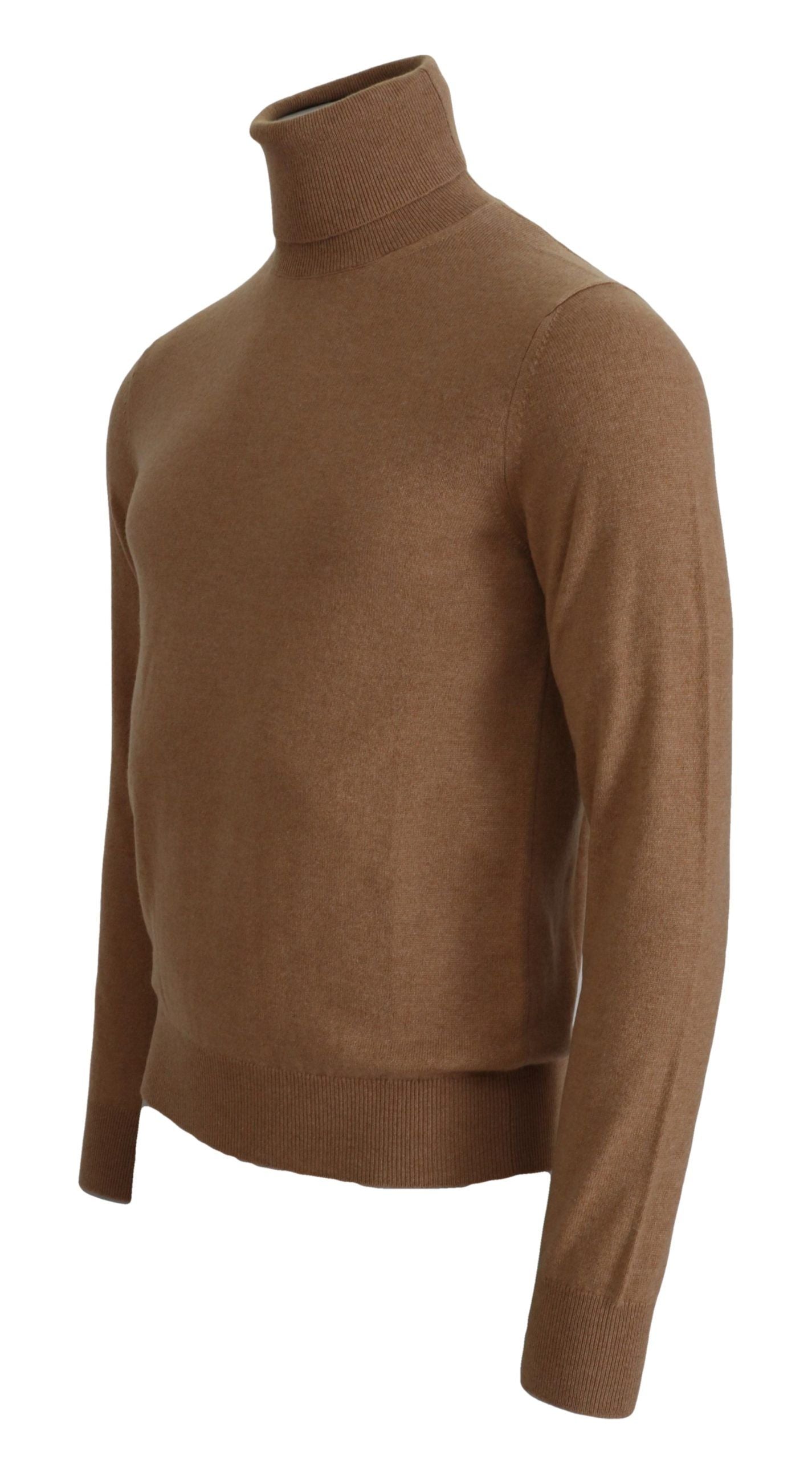 Dolce & Gabbana Beige Cashmere Turtleneck Pullover Sweater