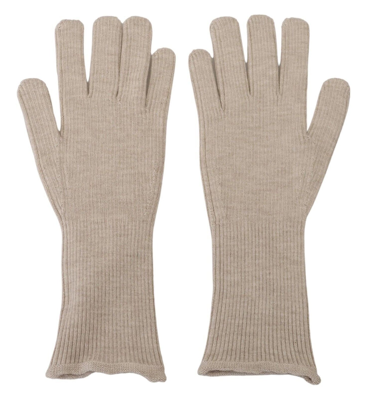 Dolce & Gabbana Elegant Ivory Cashmere-Silk Blend Gloves