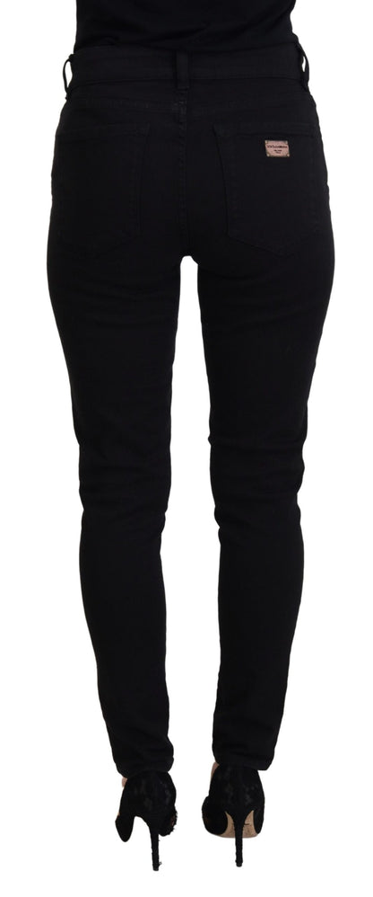 Dolce & Gabbana Elegant Black Denim Pants