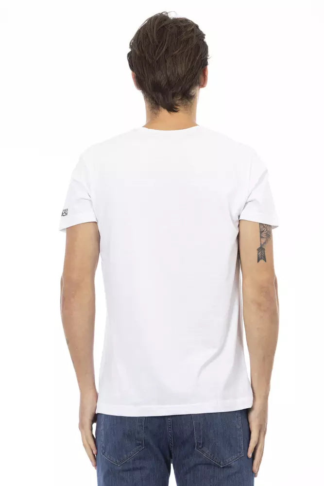 Trussardi Action White Cotton Men T-Shirt