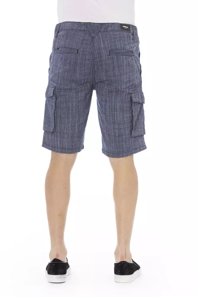 Baldinini Trend Blue Cotton Men's Cargo Short