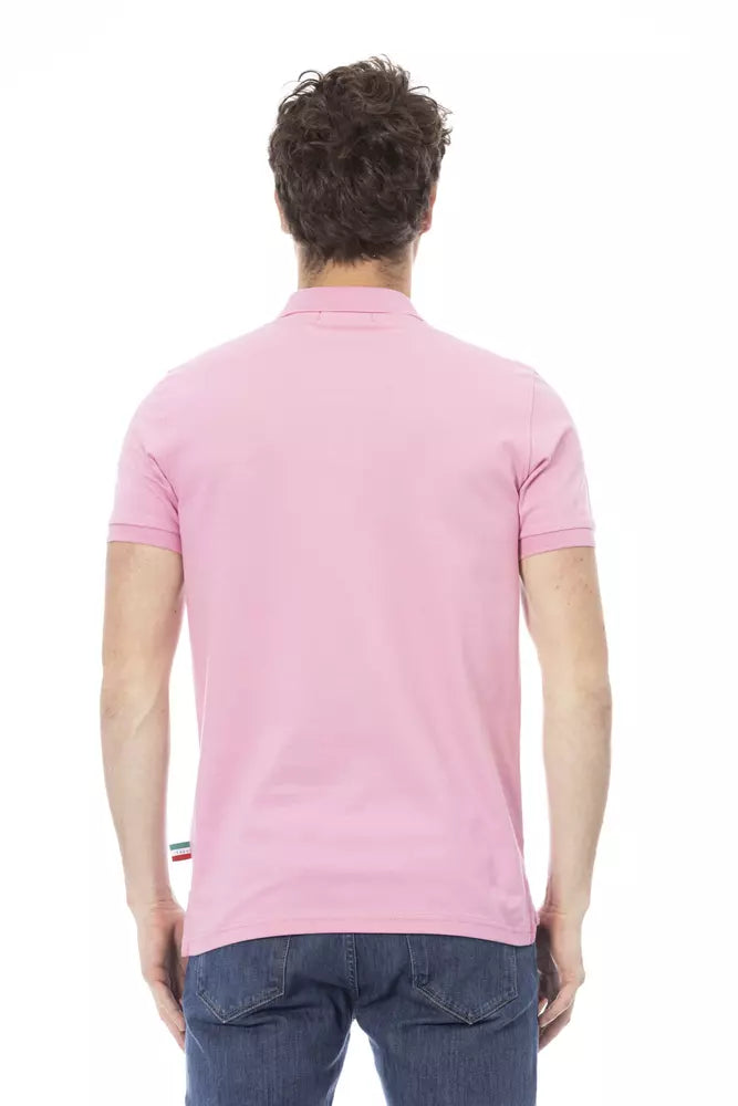 Baldinini Trend Multicolor Cotton Men Polo Shirt