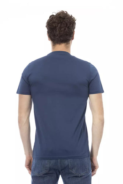 Baldinini Trend Blue Cotton Men T-Shirt