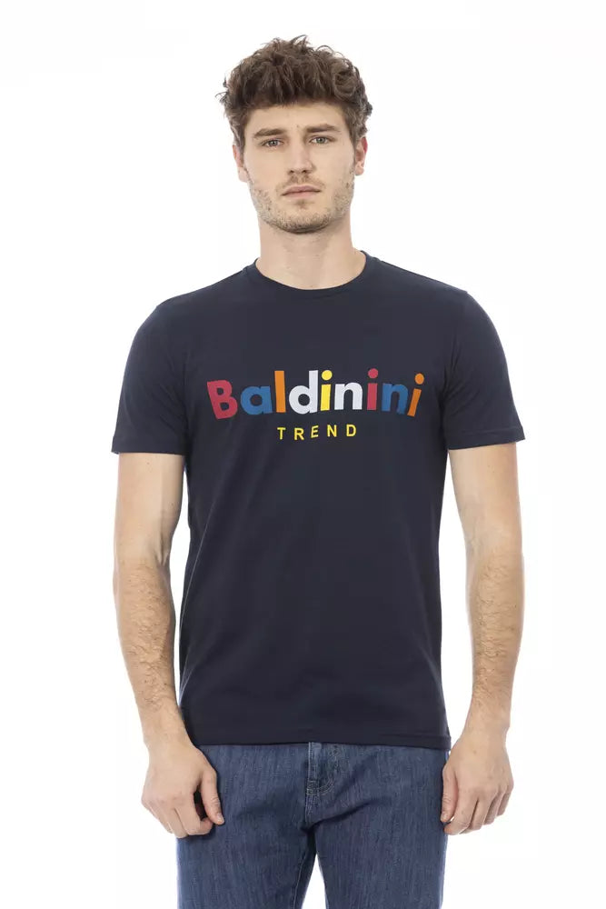 Baldinini Trend Blue Cotton Men T-Shirt