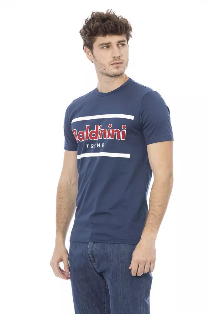 Baldinini Trend Blue Cotton Men T-Shirt