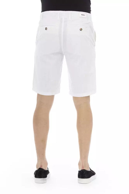 Baldinini Trend White Cotton Men's Bermuda Short