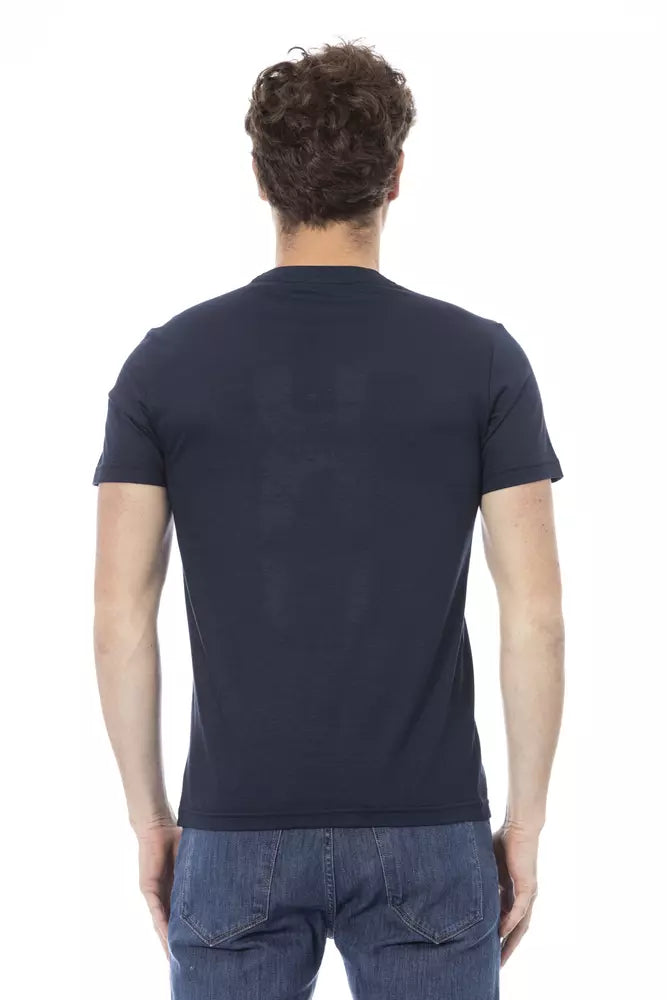 Baldinini Trend Blue Cotton Men T-Shirt