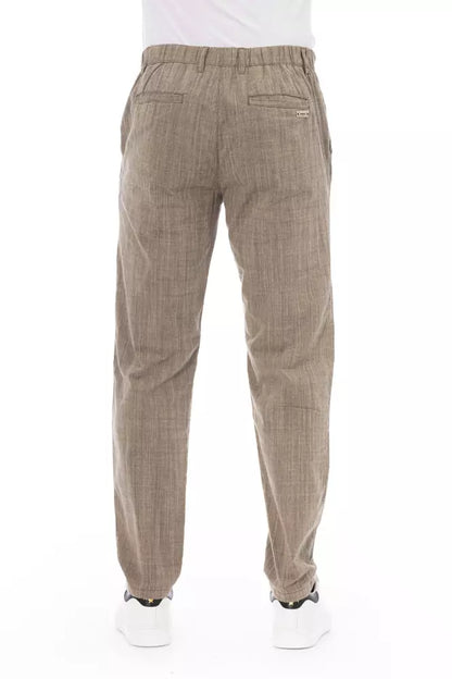 Baldinini Trend Beige Cotton Men Chino Pants