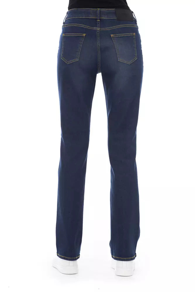 Baldinini Trend Blue Cotton Women Jeans