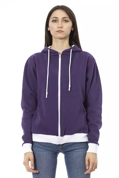 Baldinini Trend Purple Cotton Women Sweater