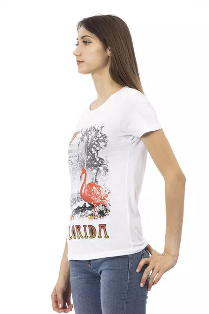 Trussardi Action White Cotton Women Top