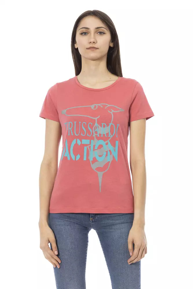 Trussardi Action Pink Cotton Women Top