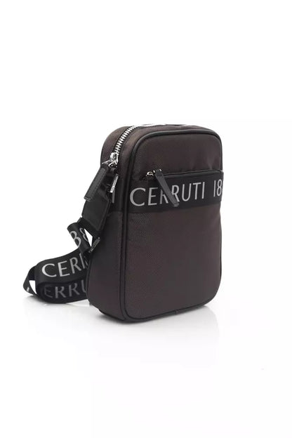 Cerruti 1881 Brown Nylon Men Messenger Bag