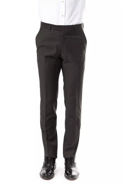 Uominitaliani Gray Wool Men Pants