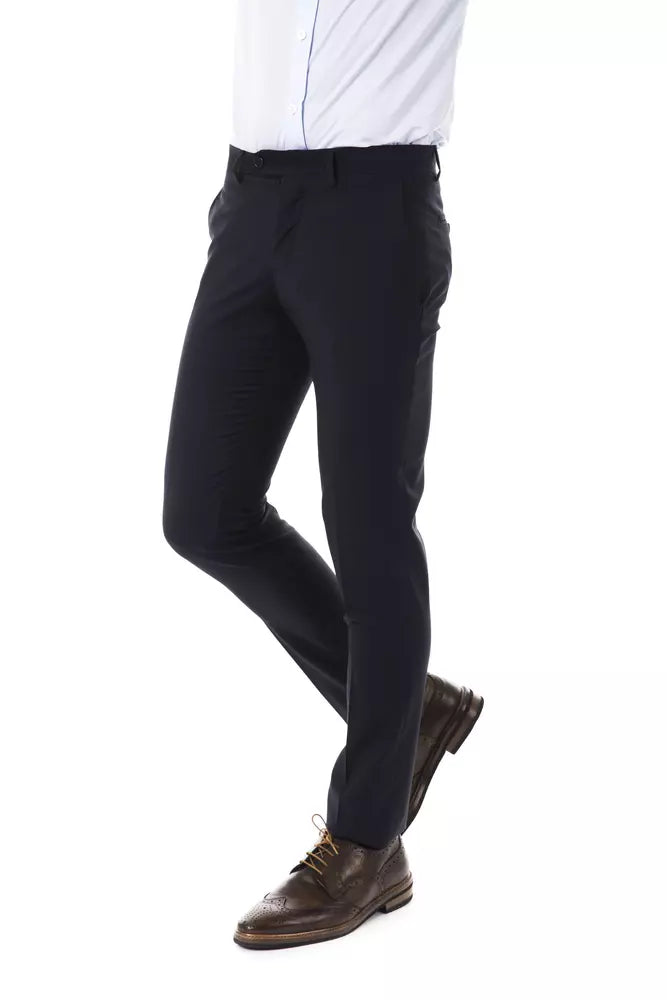 Uominitaliani Gray Wool Men Pant