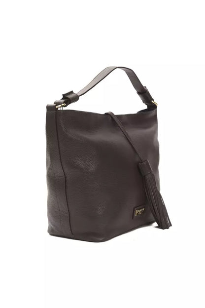 Pompei Donatella Brown Leather Women Shoulder Bag