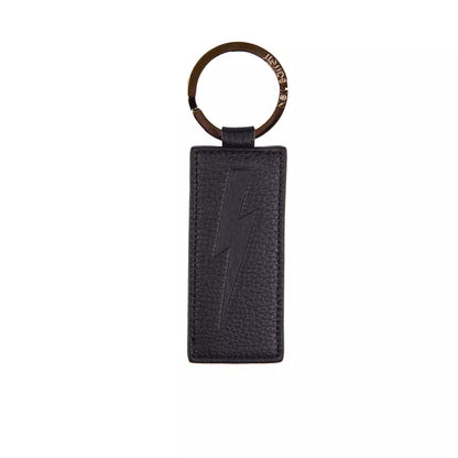 Neil Barrett Blue Leather Men Keychain