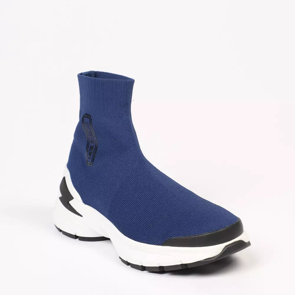 Neil Barrett Blue Textile Men Sneaker