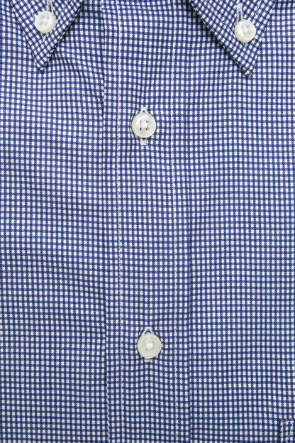 Robert Friedman Blue Cotton Men Shirt