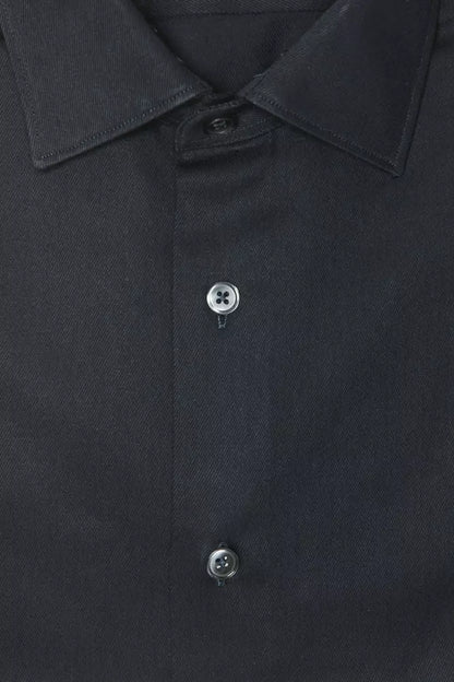 Robert Friedman Black Cotton Men's Shirt