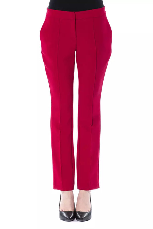 BYBLOS Fuchsia Polyester Women Pant