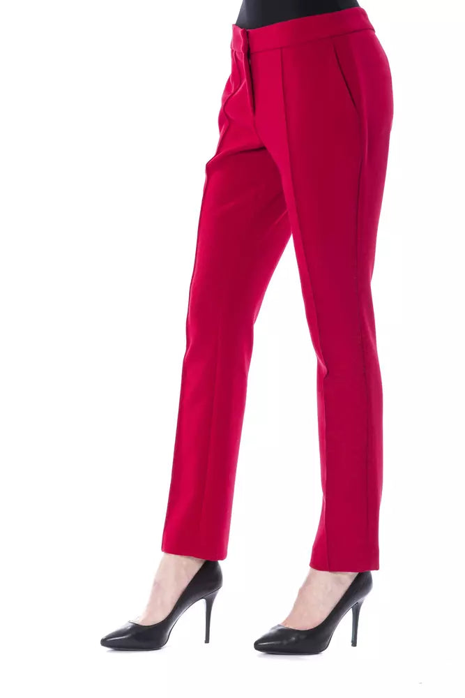 BYBLOS Fuchsia Polyester Women Pants