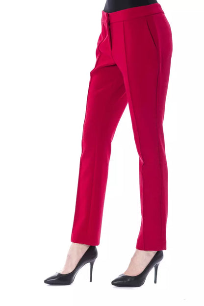 BYBLOS Fuchsia Polyester Women Pants