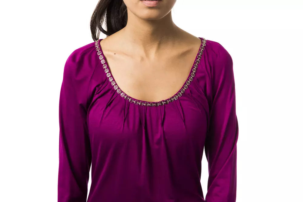 BYBLOS Purple Viscose Women Top