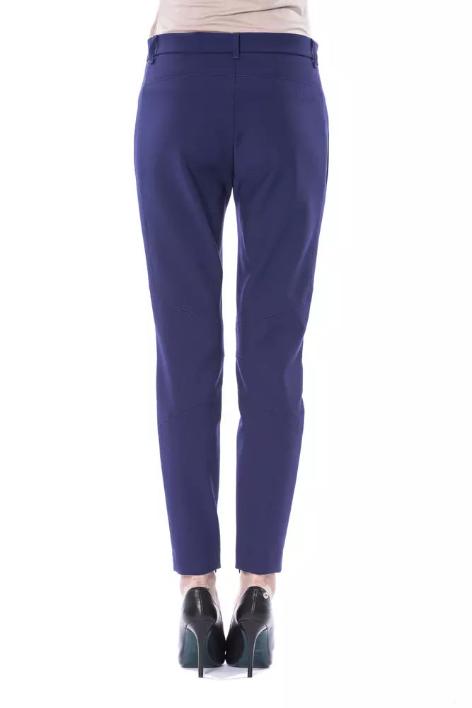 BYBLOS Blue Polyester Women Pants