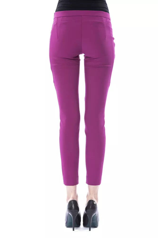 BYBLOS Purple Polyester Women Pants