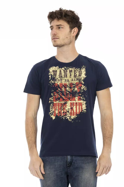 Trussardi Action Blue Cotton Men's T-Shirt
