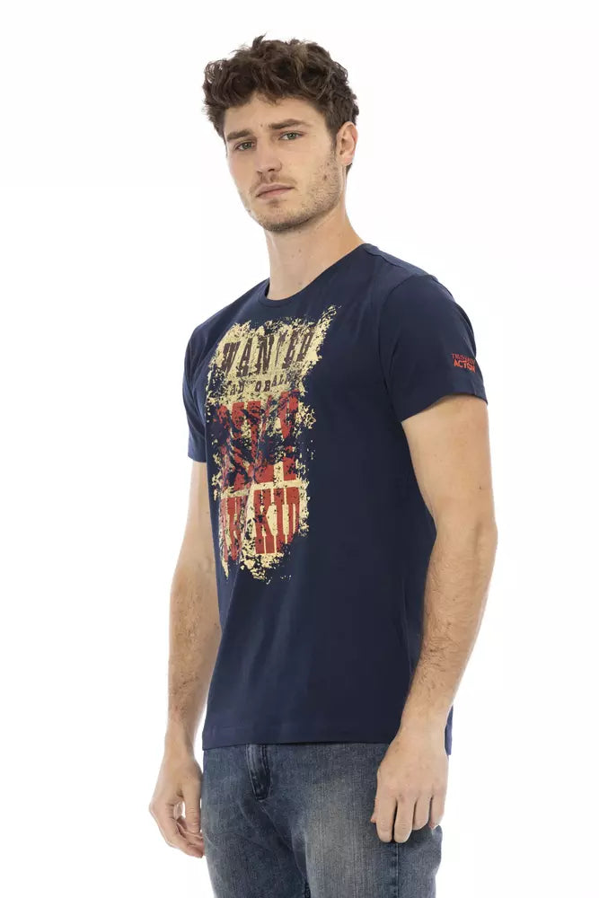 Trussardi Action Blue Cotton Men's T-Shirt