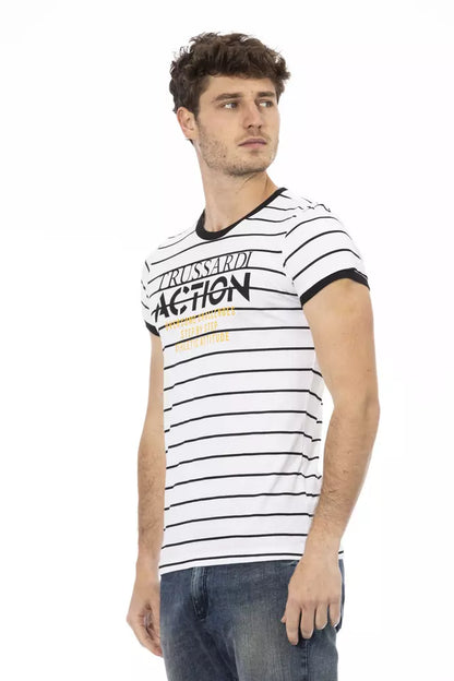 Trussardi Action White Cotton Men's T-Shirt