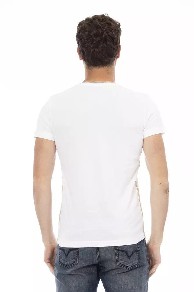 Trussardi Action White Cotton Men T-Shirt