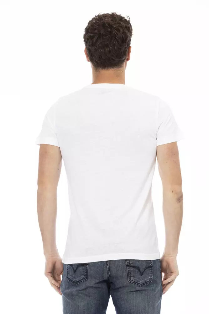 Trussardi Action White Cotton Men T-Shirt