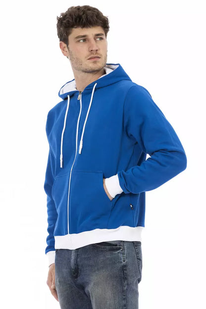 Baldinini Trend Blue Wool Men Sweater