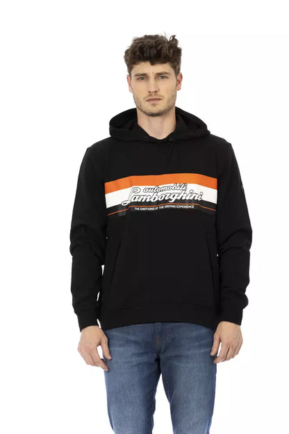 Automobili Lamborghini Black Cotton Men Hoodie