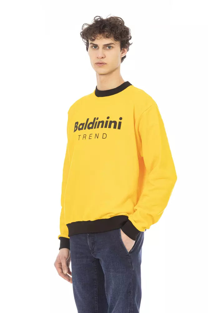 Baldinini Trend Yellow Cotton Men Sweater