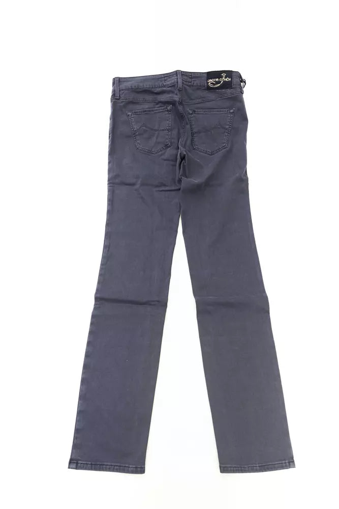 Jacob Cohen Blue Cotton Women Jeans